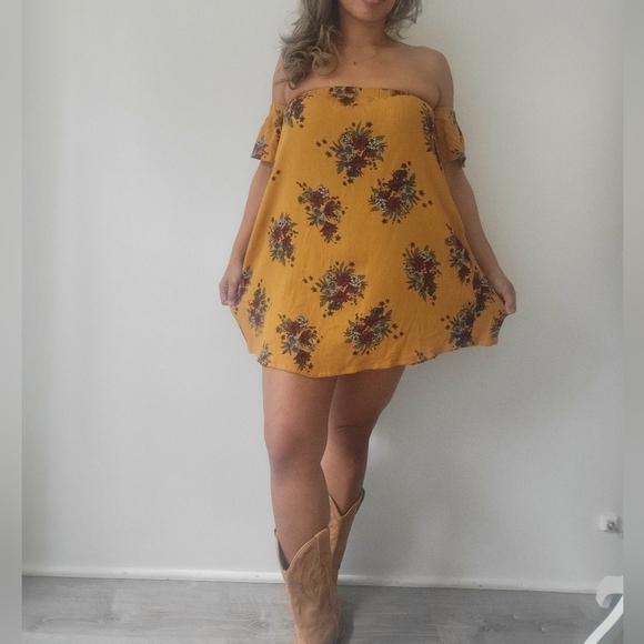 Lira Floral Flowy Boho Tunic Dress Top - Picture 4 of 11